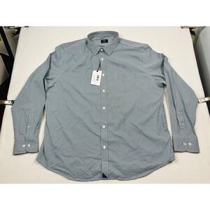 UNTUCKit Lafior Green Gingham Performance Shirt Mens XXL Regular Fit‎ 42211 NWT